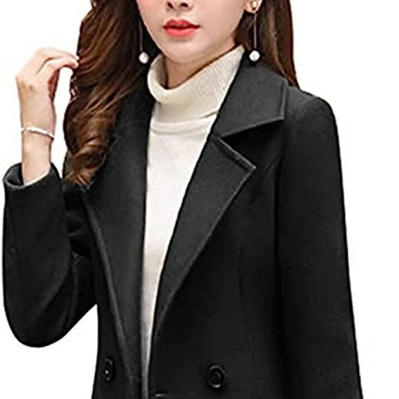 NWT Wool Blend Mid-Long Coat - Size M - Picture 6 of 7